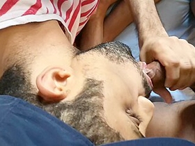 Footjob, Close Up And Blowjob