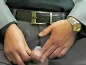 Japanese Old Man.semen Flows Out Of The Penis Erect