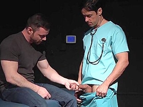 Hung Doctor Hottie Face-fucking His Gay Patient