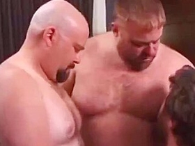 Chubs Threesome Gay Orgy Video