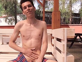 539 - Skinny Twink Gets His Tight Ass Analized Raw By A Stranger For Extra Money