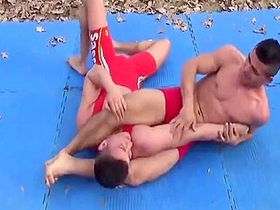 Dominant teens 18+ Wrestle For Top